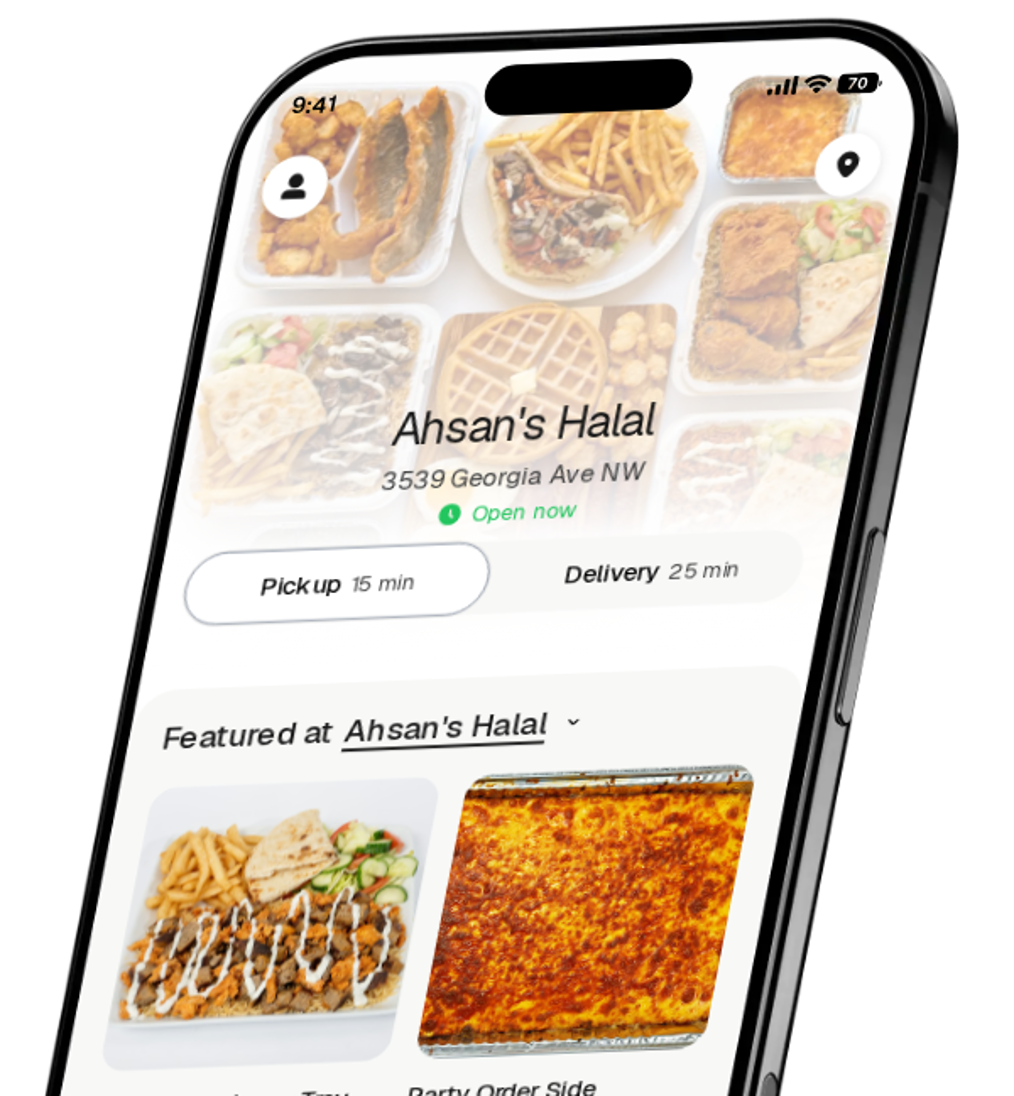 Ahsan's Halal app preview