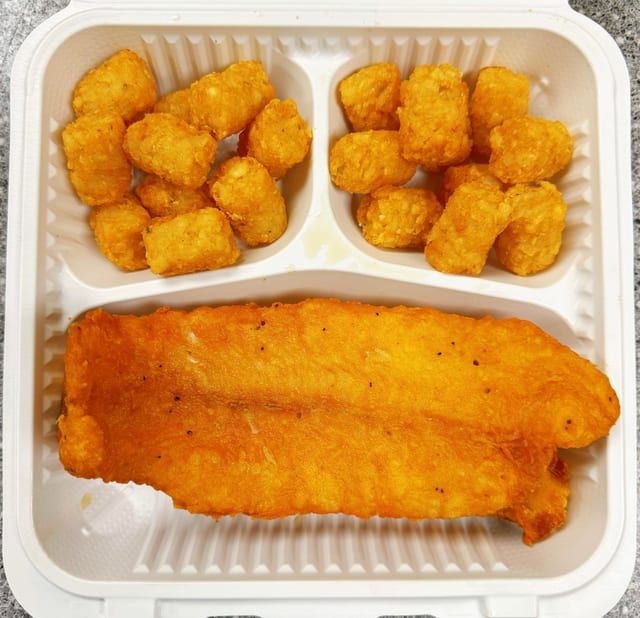 2 Fried Catfish & Potato Tots
