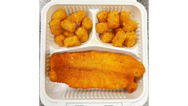 2 Catfish & Potato Tots.