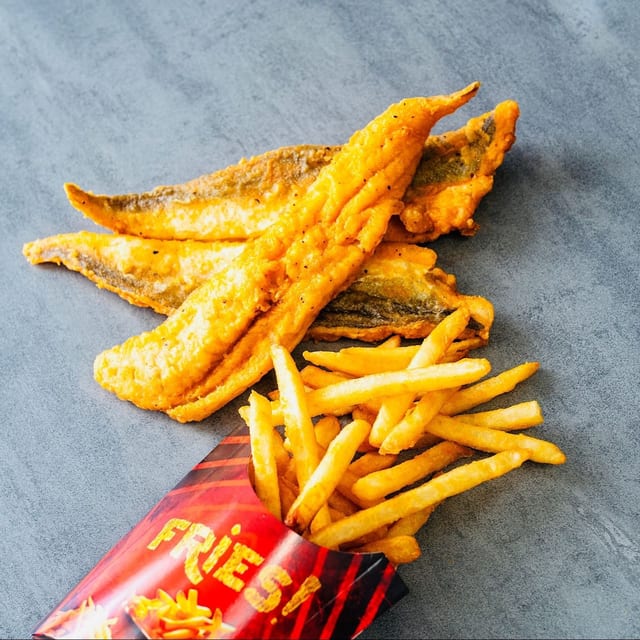 8 Whiting Fish & 2 Sides.