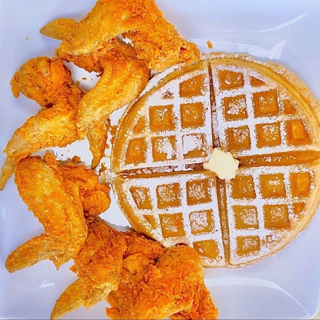 20 Wings & 4 Waffles.