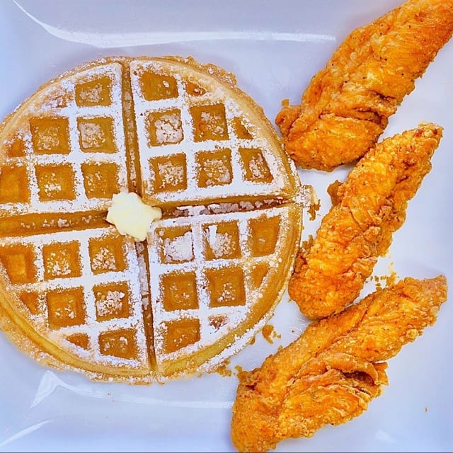 9 Tenders & 2 Waffles.