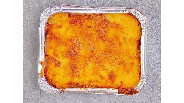 Homemade Baked Mac & Cheese.