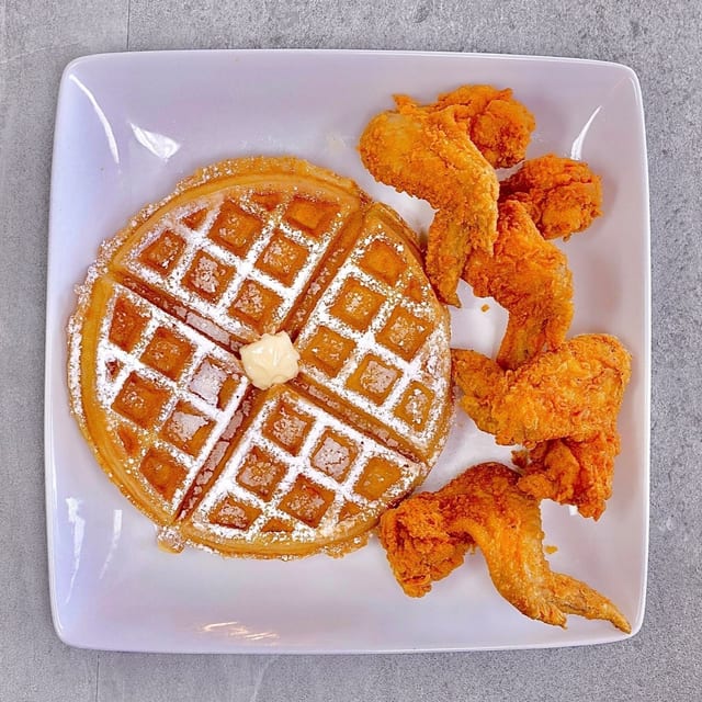 4 Wings & 1 Waffle.