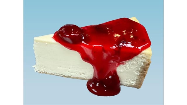 Homemade Strawberry Cheesecake.