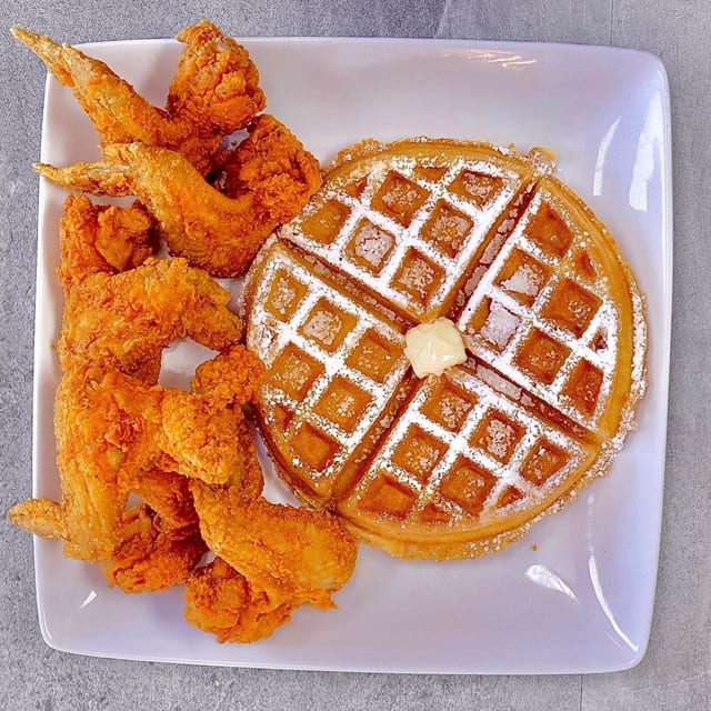 9 Wings & 2 Waffles.