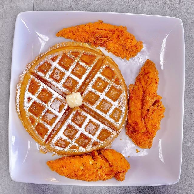 3 Tenders & 1 Wafle.