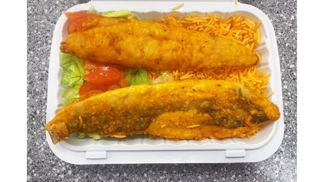 2 Fried Whiting Fish.
