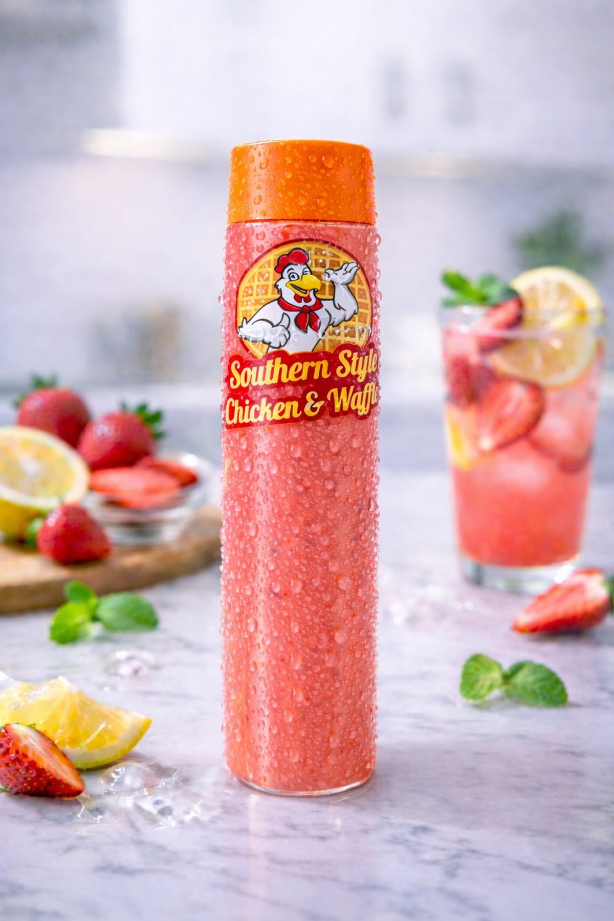 Homemade Strawberry Lemonade (Bottle)